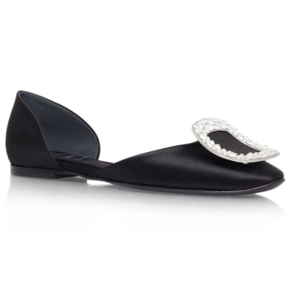 Roger Vivier Chips Strass Ballerina Flats